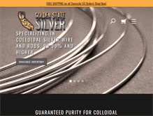 Tablet Screenshot of goldenstatesilver.com